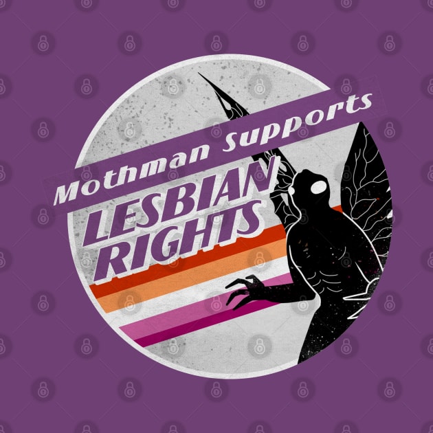 Lesbian Pride Mothman by creepvrs