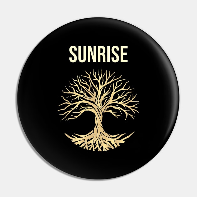 Tree Of Life City Sunrise Pin by flaskoverhand