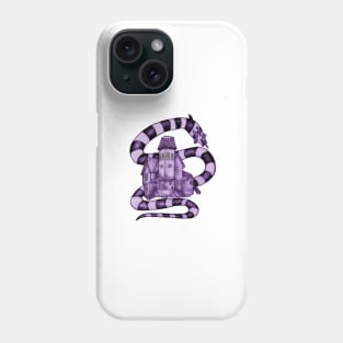 Beetlejuice House || Tim Burton Fan Art - White Background Phone Case