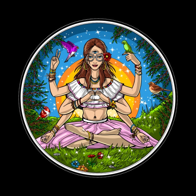 Hippie Yoga Meditation by underheaven