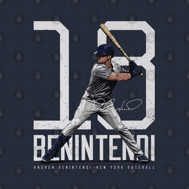 Andrew Benintendi New York Y Bold Number by Jesse Gorrell