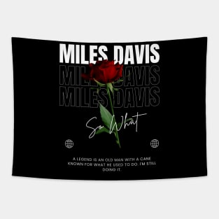 Miles Davis // Flower Tapestry