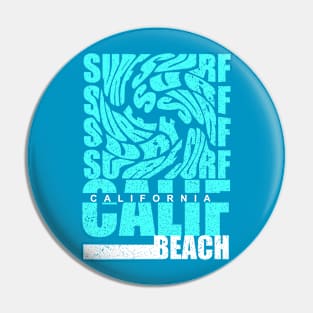 California beach swirl typography Pin