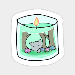 Forest in a Candle Magnet