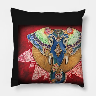 Red Elephant Pillow