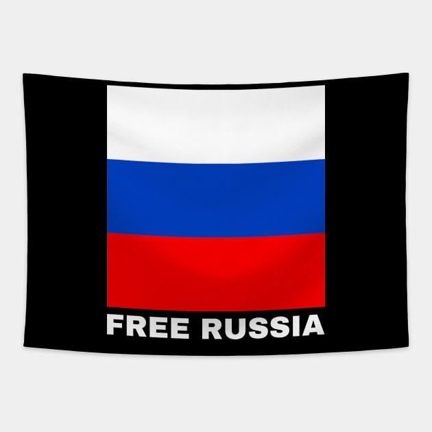 Free Russia - white text Tapestry by IMWITHLIZ