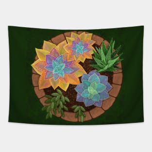 Little Succulent Garden Tapestry