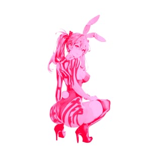 Happy Easter Bunny Asuka 2 Cherry Red Pink Candy T-Shirt