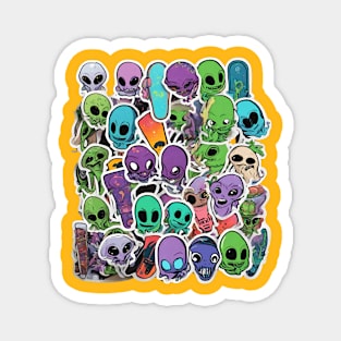 new sticker alien arrive Magnet