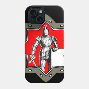 medieval knight in armor Phone Case