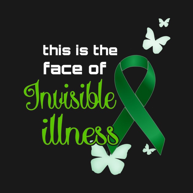 Green Ribbon Invisible Illness by AlondraHanley