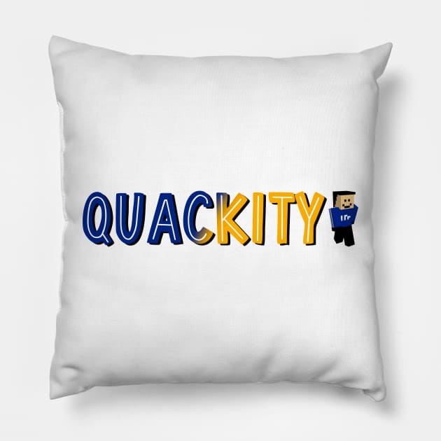 Quackity (with MC Skin) Pillow by cartershart