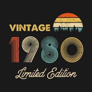 Vintage 1980 Made in 1980 40th birthday 40 years old Gift T-Shirt