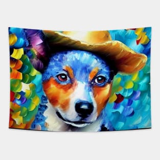 Heeler in a Hat Tapestry