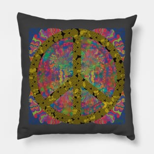 Flower of Life Peace Symbol Pillow