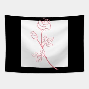 Minimalist Flower Tapestry