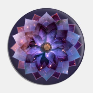 Mystical Lotus flower Mandala, Celestial Pin