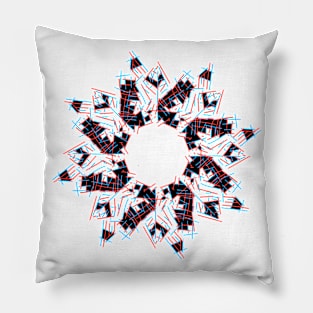 red blue star Pillow