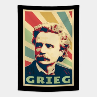 Edvard Grieg Vintage Colors Tapestry