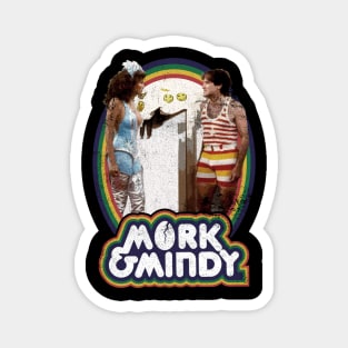 vintage mork mindy his human friend Magnet