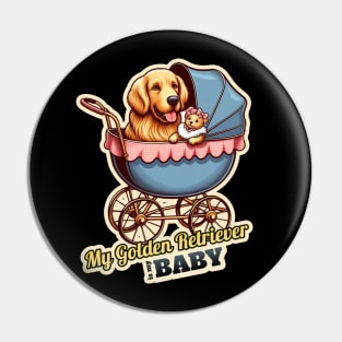 Golden retriever baby Pin