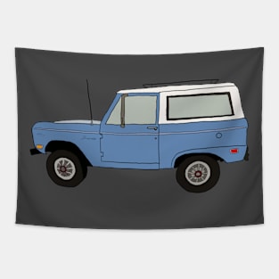 Hand Drawn Bronco Tapestry