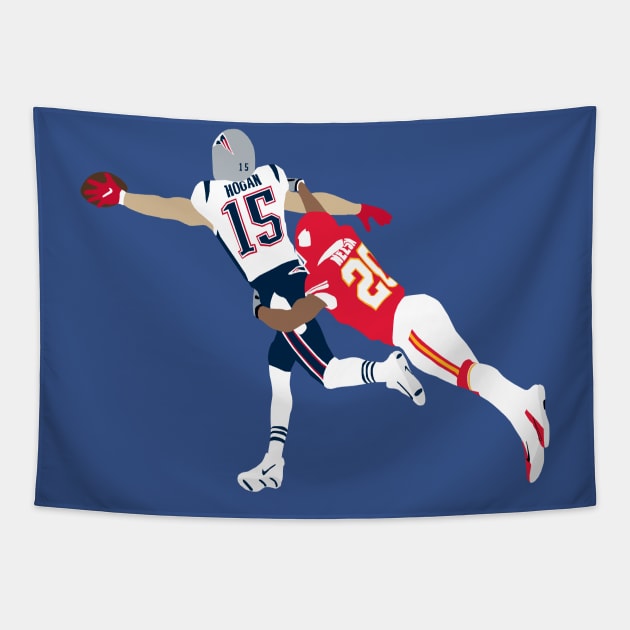 Chris Hogan One Handed Catch Tapestry by xRatTrapTeesx