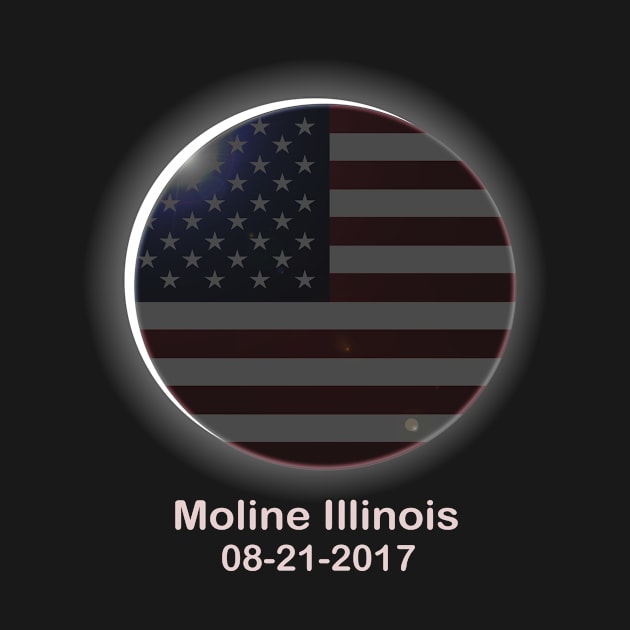 Total Solar Eclipse Moline, IL August 21, 2017 Totality by Flextees