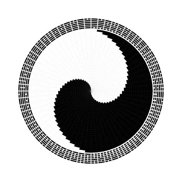 I Ching 004 - Work in Progress - White Background by rupertrussell