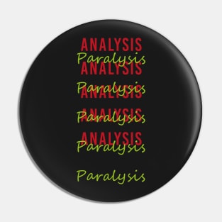 Analysis Paralysis - Board Game Inspired Graphic - Tabletop Gaming Pin