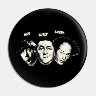 The Three Stooges Retro Pin