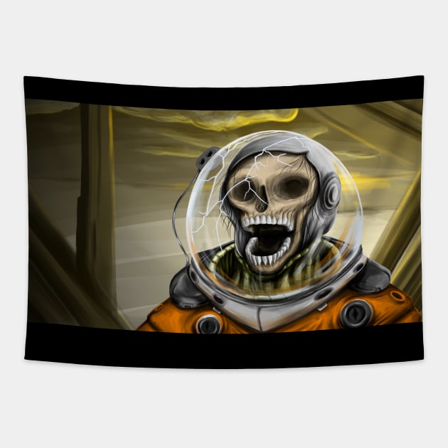 Creepy Astronaut Tapestry by Tom2311Tom