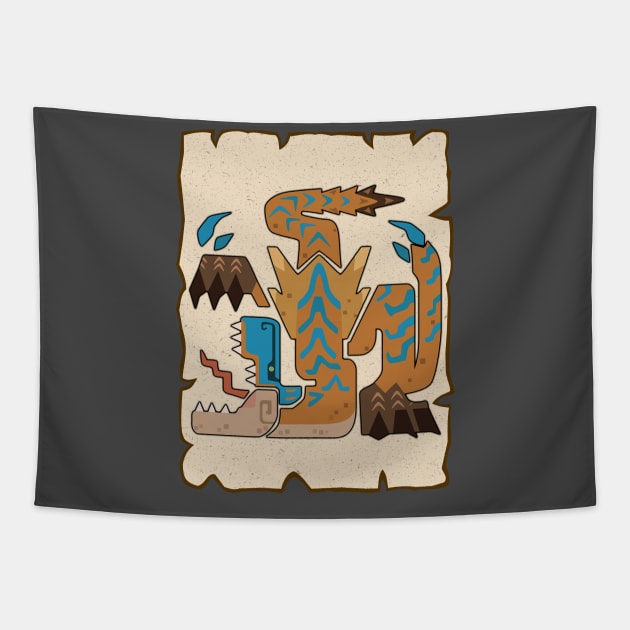 Tigrex Quest! Tapestry by MaxMeCustom