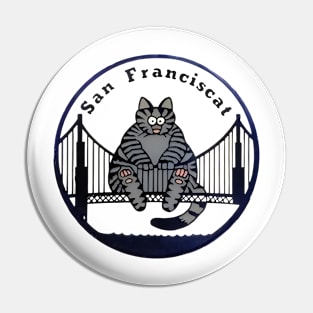 B kliban cat - San Franciscat Pin