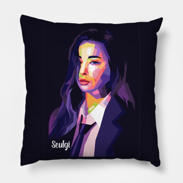 seulgi red velvet Pillow by Danwpap2