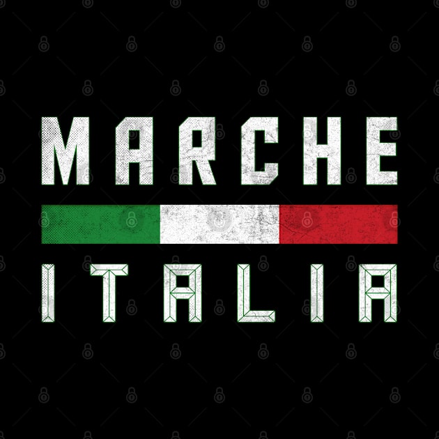 Marche / Italian Region Typography Design by DankFutura