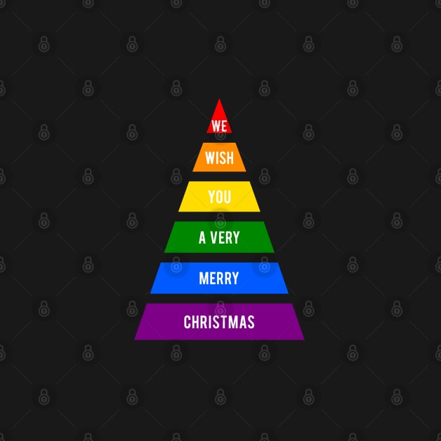 Rainbow Christmas Tree by beakraus