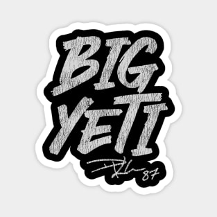 White Big Yeti Vintage Magnet