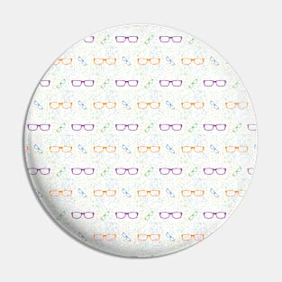 Glasses Pattern | 5 Colored Pin