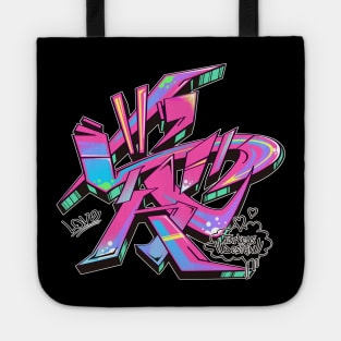 Japanese KANJI Graffiti AI (Future Pink) Tote