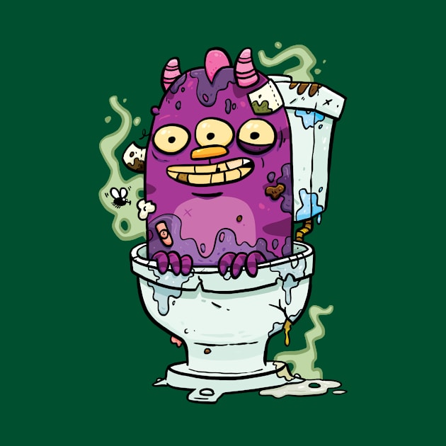 Stinky Little Toilet Monster by striffle