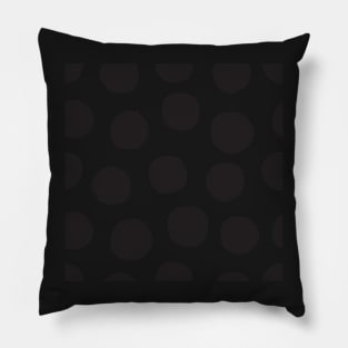 Bold Black & White Polka Dots Doodle Pillow