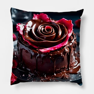 Chocolate Roses Pillow