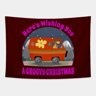 Here's wishing you a Groovy Christmas Tapestry
