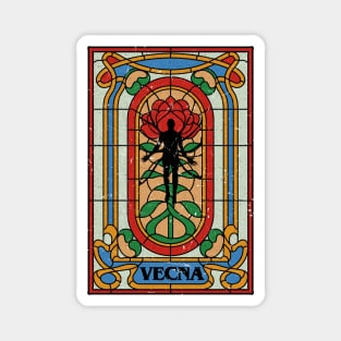 vecna door roses Magnet