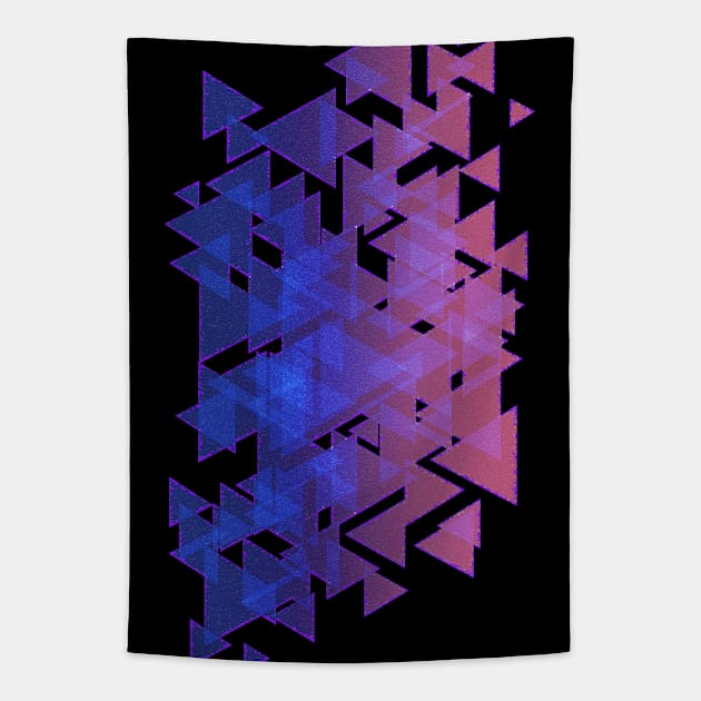 Random triangles overlap design Tapestry by Studio DAVE