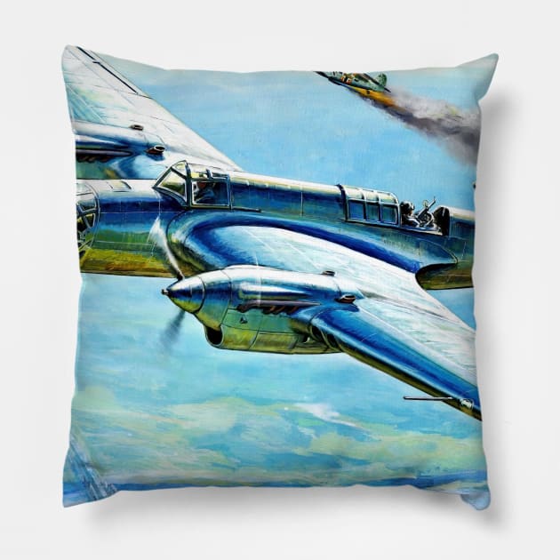 Tupolev SB-2M Pillow by Aircraft.Lover