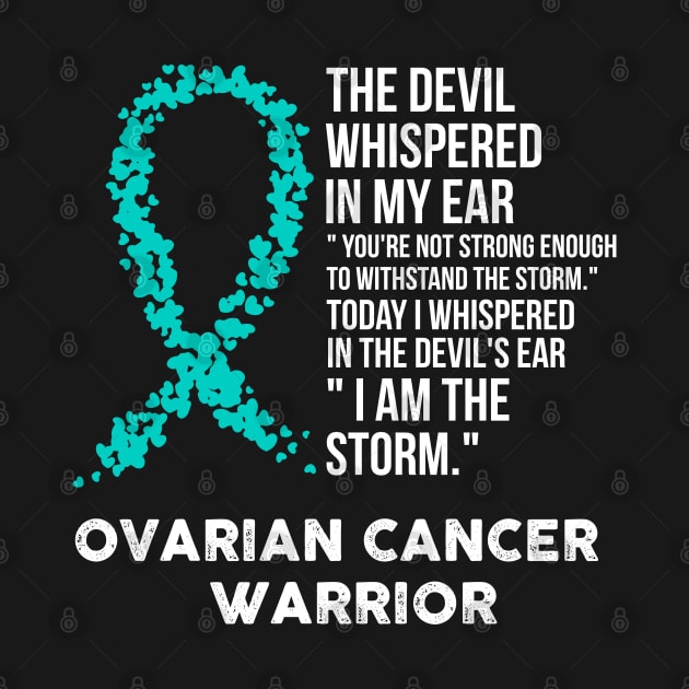 The Devil- Ovarian Cancer Awareness Support Ribbon by HomerNewbergereq