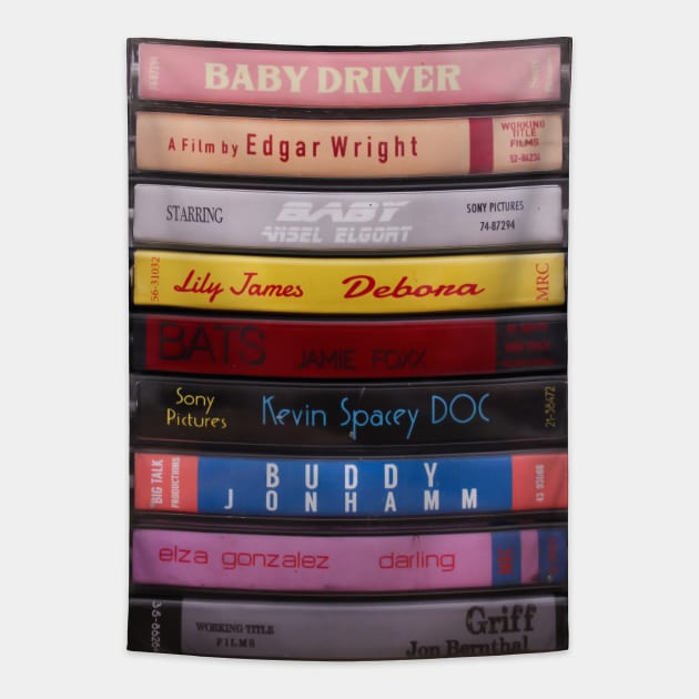 Baby Driver Cassettes Tapestry by JordanBoltonDesign