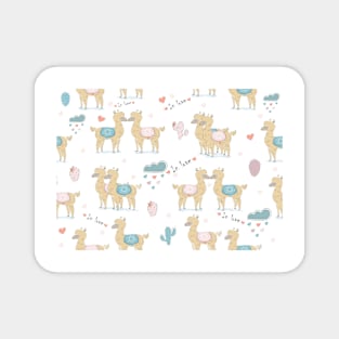 In Love Alpacas Magnet